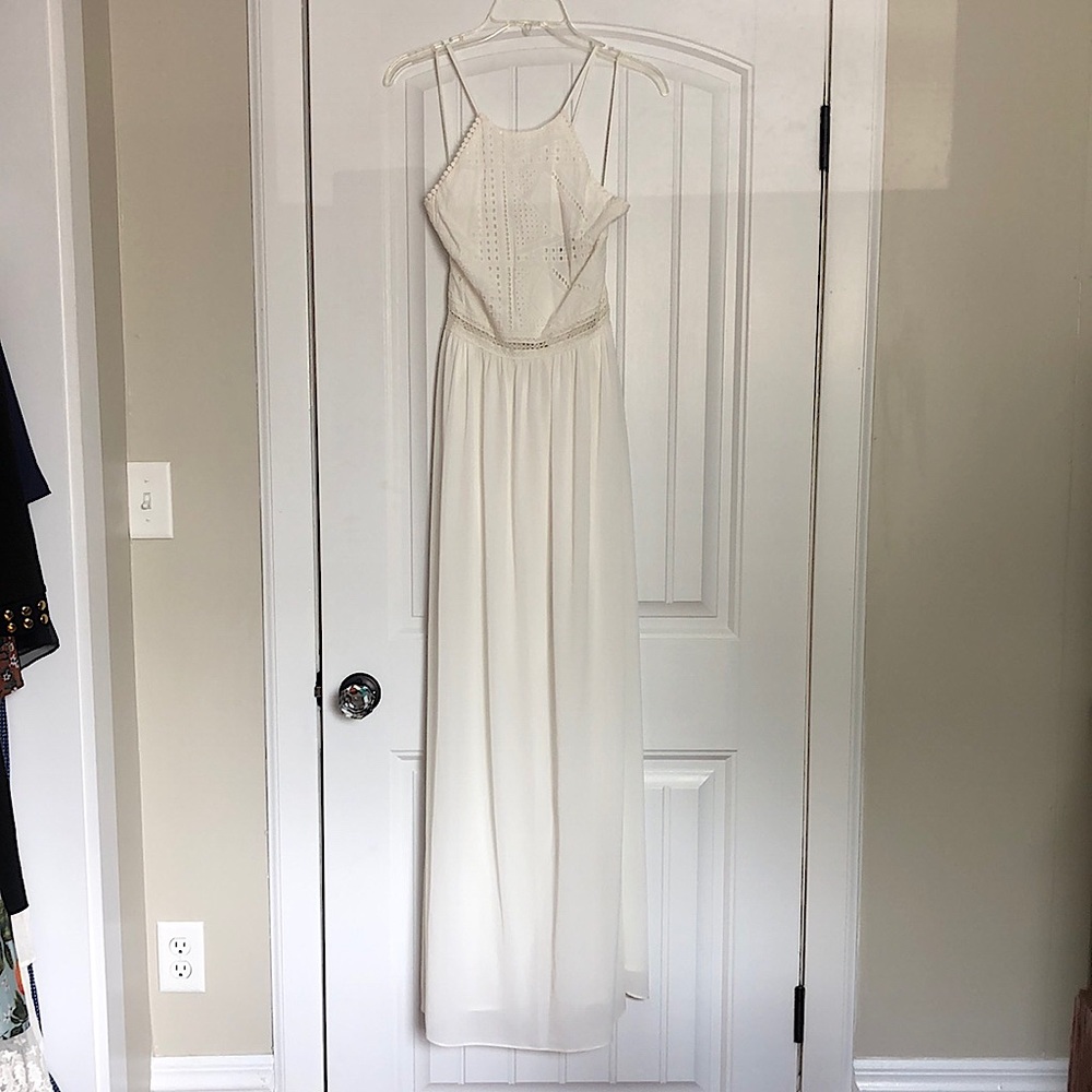 White Boho Maxi Dress